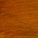 Stain and Finish wood swatch in Craftsbury Cherry, rich amber-orange tone with pronounced natural wood grain