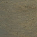 Stain and Finish wood swatch in Moon Gray, muted sage-gray tone with warm undertones and visible wood grain texture