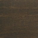 Stain and Finish wood swatch in Spacious Gray, dark charcoal-brown tone with cool gray undertones and subtle wood grain texture